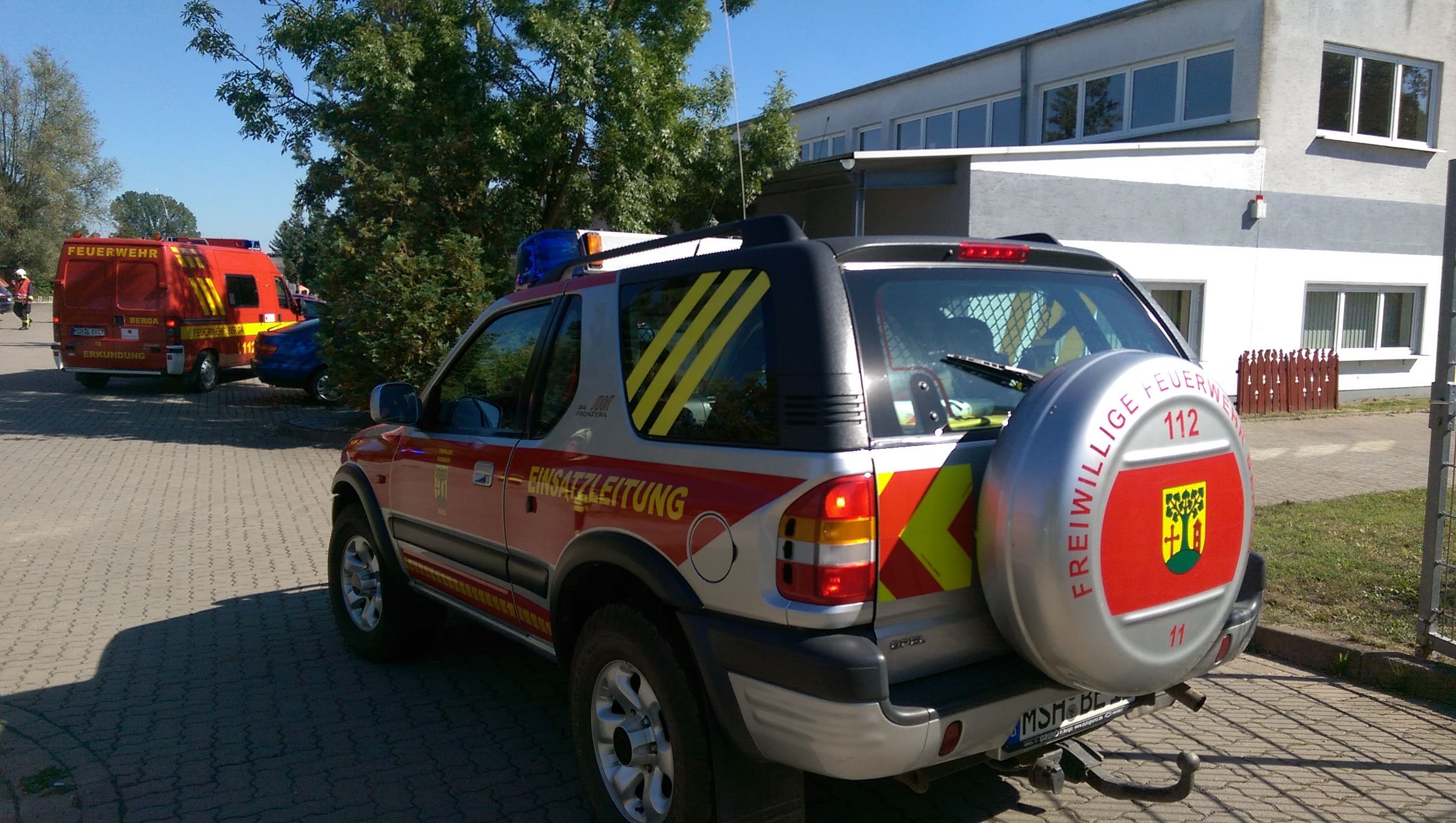 Einsatz in Oberröblingen wegen des Verdachts auf Buttersäure.