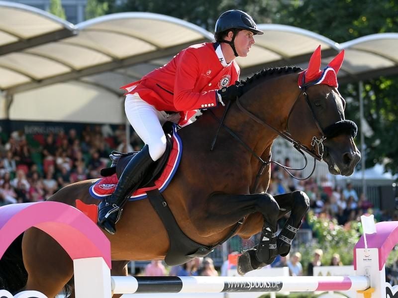 Reiter Ben Maher gewinnt den Großen Preis von Rom. Foto: Britta Pedersen