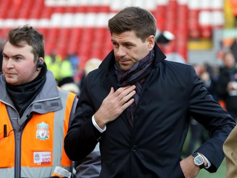Soll Trainerkandidat in Glasgow sein: Steven Gerrard. Foto: Peter Byrne/PA Wire
