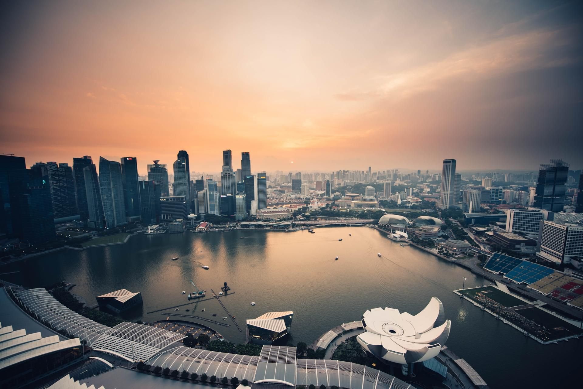 Das Marina Bay Floating Stadium in Singapur.