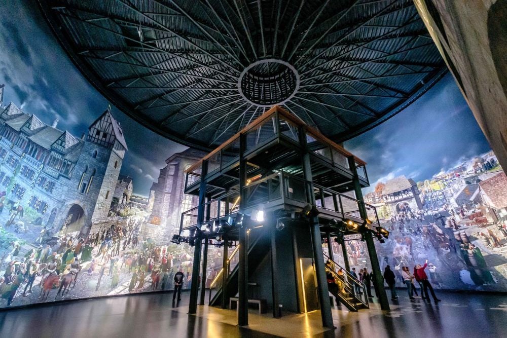 Ab diesem Freitag ist das Asisi-Panorama „Luther 1517“ zumindest an drei Wochenendtagen wieder geöffnet, ab 29. Mai dann auch täglich.