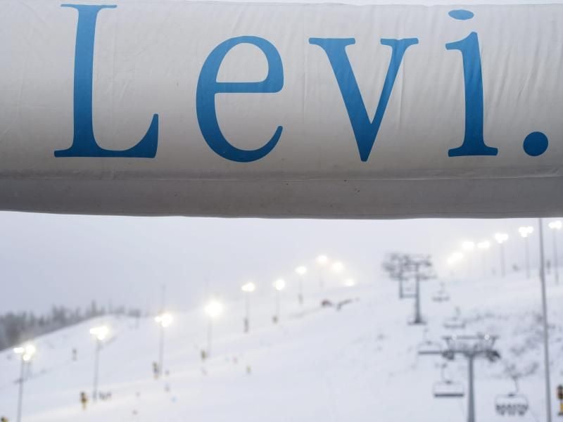 Das Levi-Wintersportzentrum in Finnland. Foto: Vesa Moilanen/Lehtikuva/dpa