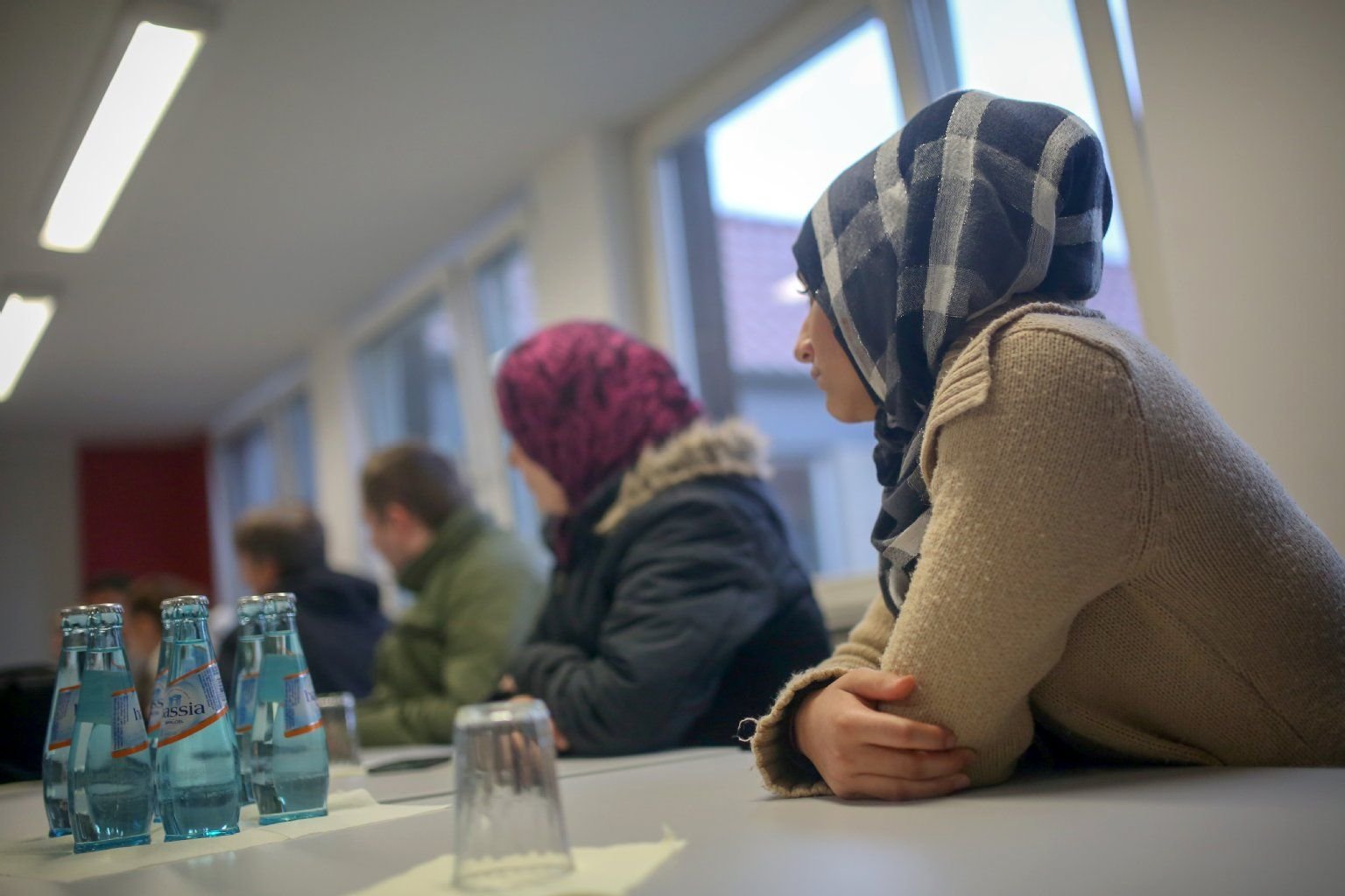 Zwei weibliche Flüchtlinge
