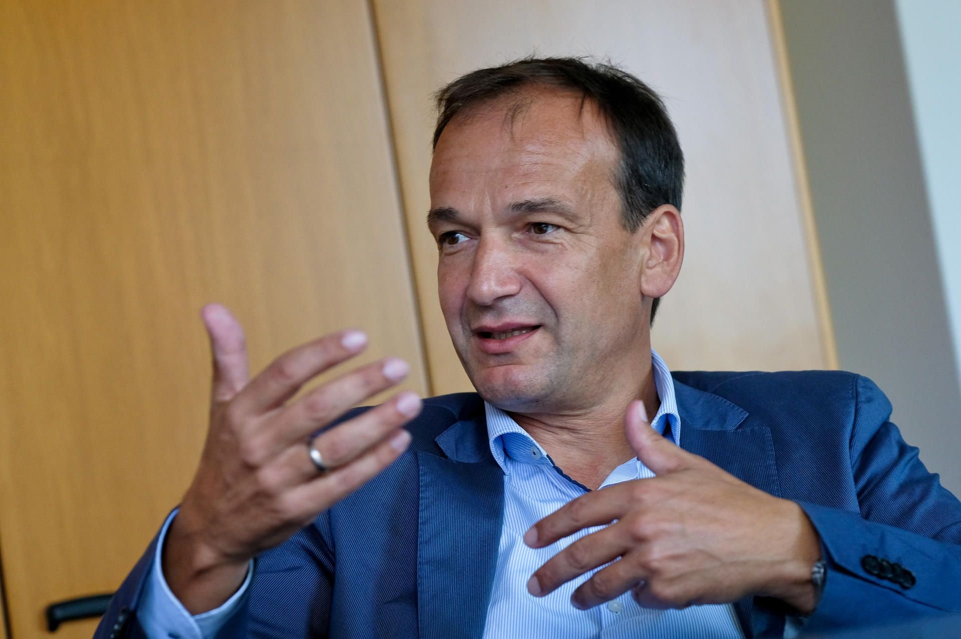 Andreas Silbersack, OB-Kandidat für FDP und CDU will in Halle Aufbruchsstimmung verbreiten.