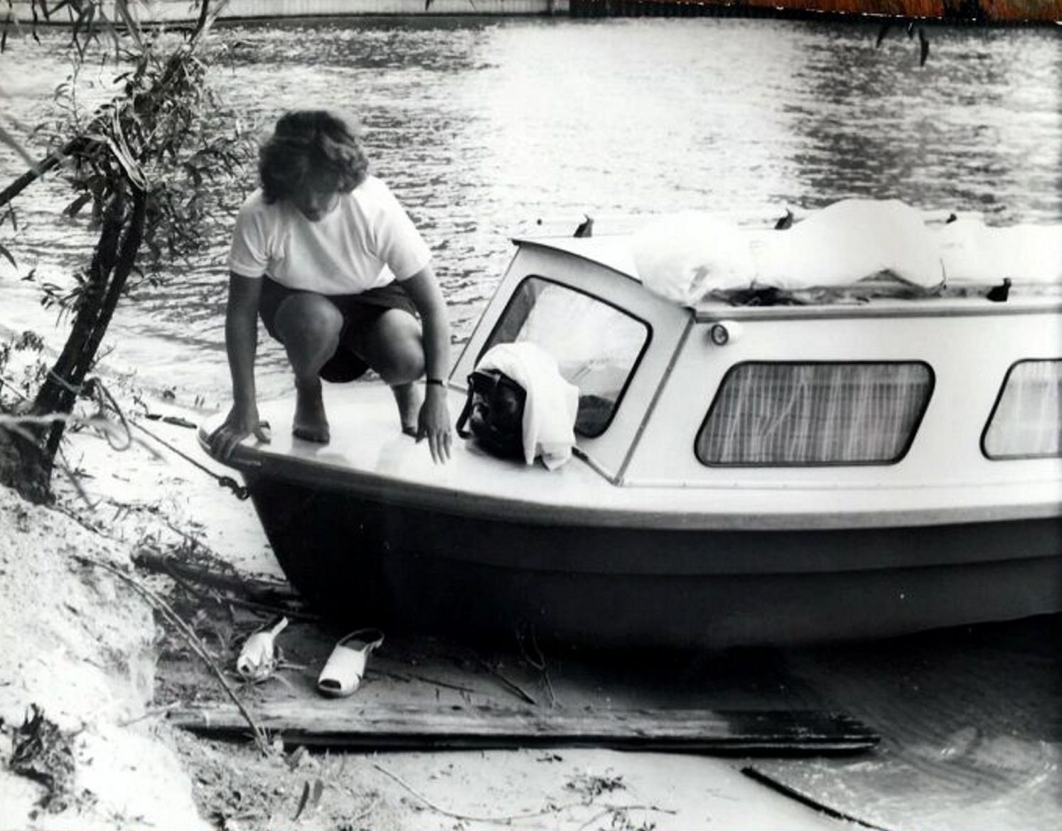Helga Genau liebte das selbstgebaute Boot ihres Mannes und verbrachte die Urlaube mit ihm auf dem Wasser.