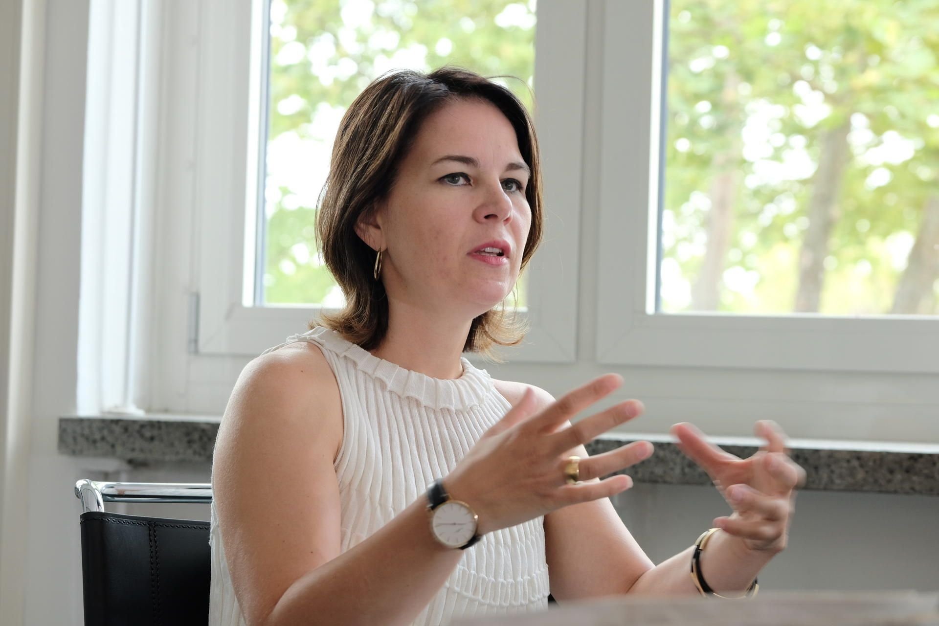 Zu Gast bei der MZ: die Parteivorsitzende von Bündnis 90/Die Grünen, Annalena Baerbock