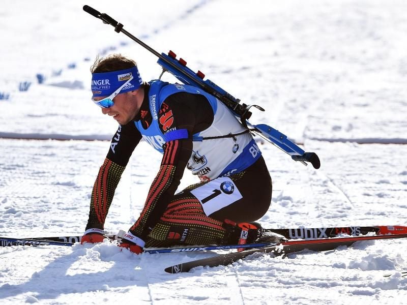 Simon Schempp wurde beim Saisonfinale nur 20. - zu wenig für den Gewinn der kleinen Kristallkugel im Massenstart. Foto: Martin Schutt