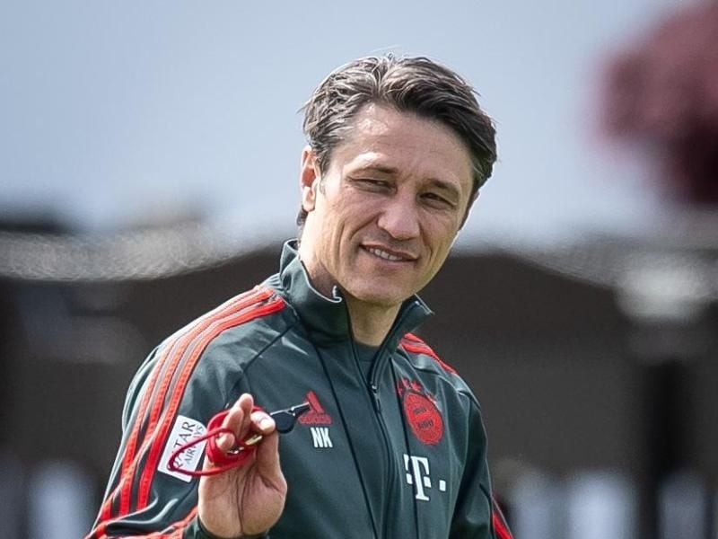 Trainer Niko Kovac möchte am liebsten schon gegen RB Leizig den Titel mit dem FC Bayern klar machen. Foto: Sina Schuldt