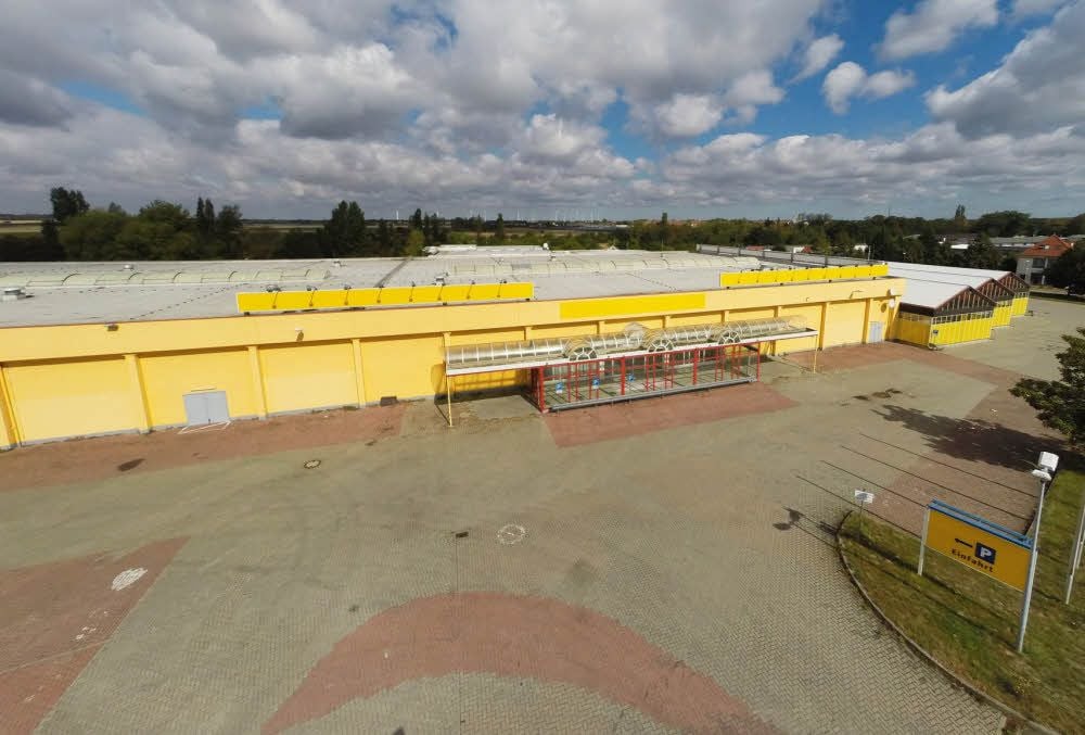 Der ehemalige Baumarkt in Wolfen.