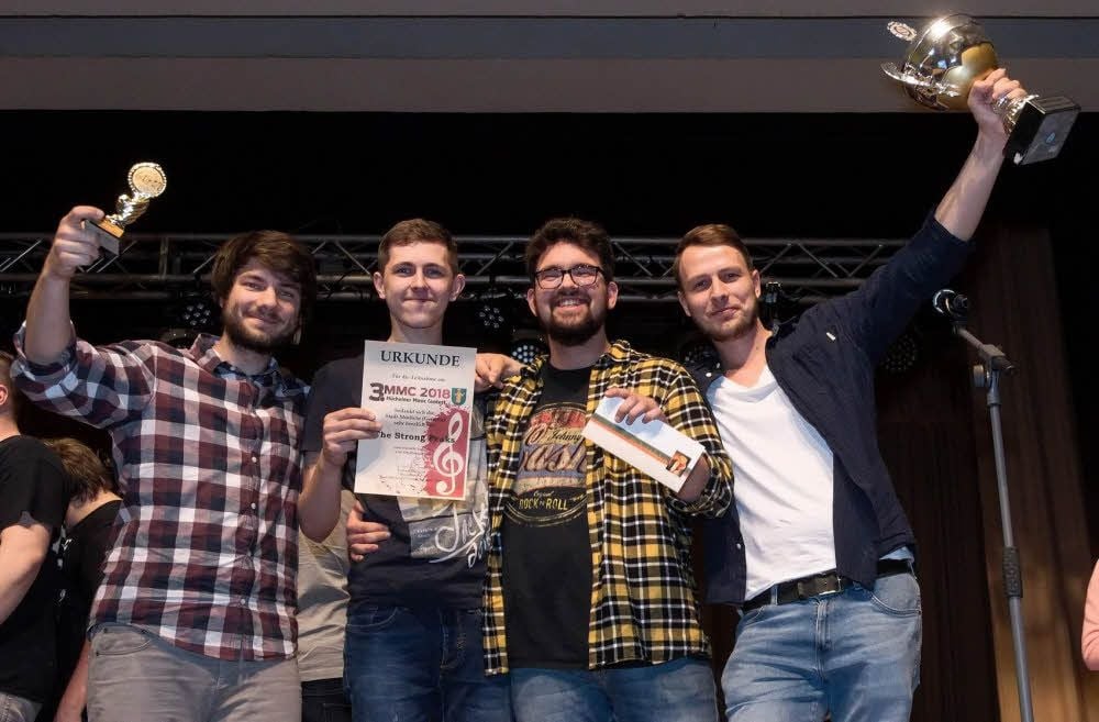 Den 3. Müchelner Music Contest 2018 gewannen Sonntagabend die vier Musiker der Band „The Strong Peaks“ aus Eisleben.