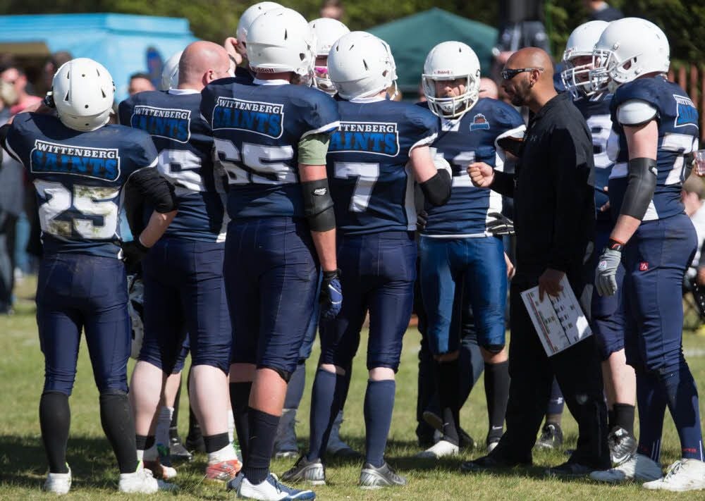 Am 6. Mai wollen die Wittenberg Saints auf heimischem Rasen wieder ein gutes Spiel machen.