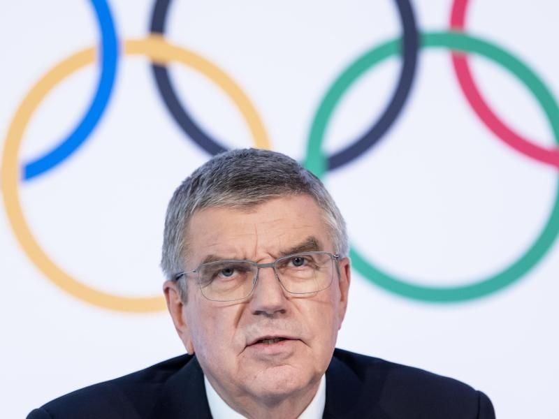 Präsident des Internationalen Olympischen Komitees (IOC): Thomas Bach. Foto: Jean-Christophe Bott/KEYSTONE/dpa