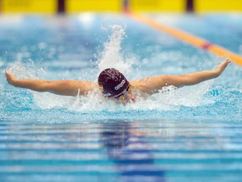 Franziska Hentke hat ihren Titel über 200 Meter Schmetterling der Fauern in Berlin verteidigt. Foto: Klaus-Dietmar Gabbert