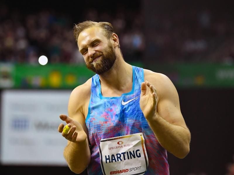Diskuswerfer Robert Harting verletzte sich wieder am Knie. Foto: Soeren Stache