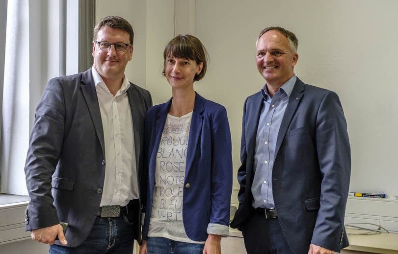 Torsten Zugehör (l.), Franka List und Thomas Popp haben den zweiten „Wittenberger Abend“ vorgestellt. Am 22. Juli geht’s auf die Schlosswiese.