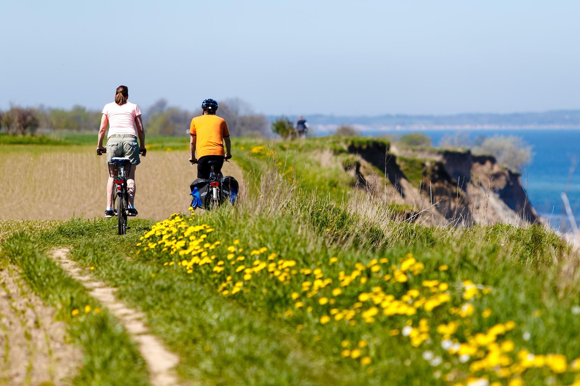 An der Ostseeküste in Schleswig-Holstein ist ein Radfahrerin die Steilküste hinab gestürzt. (Symbolbild)