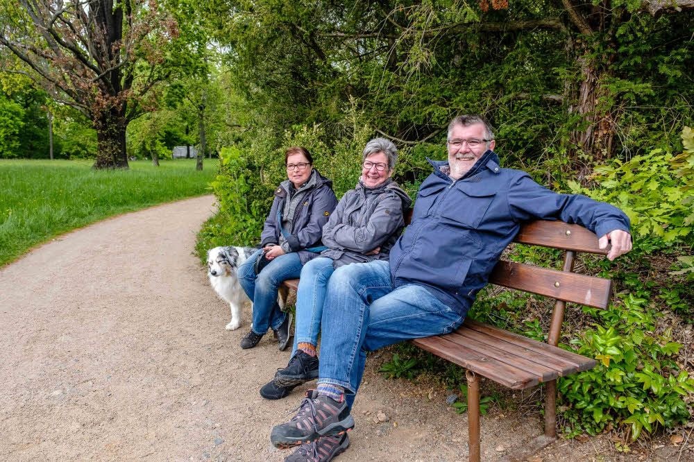 Familie Gernert machte extra Stopp in Wörlitz.