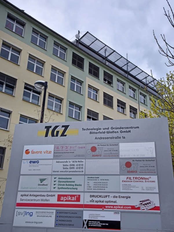 Das TGZ in Wolfen