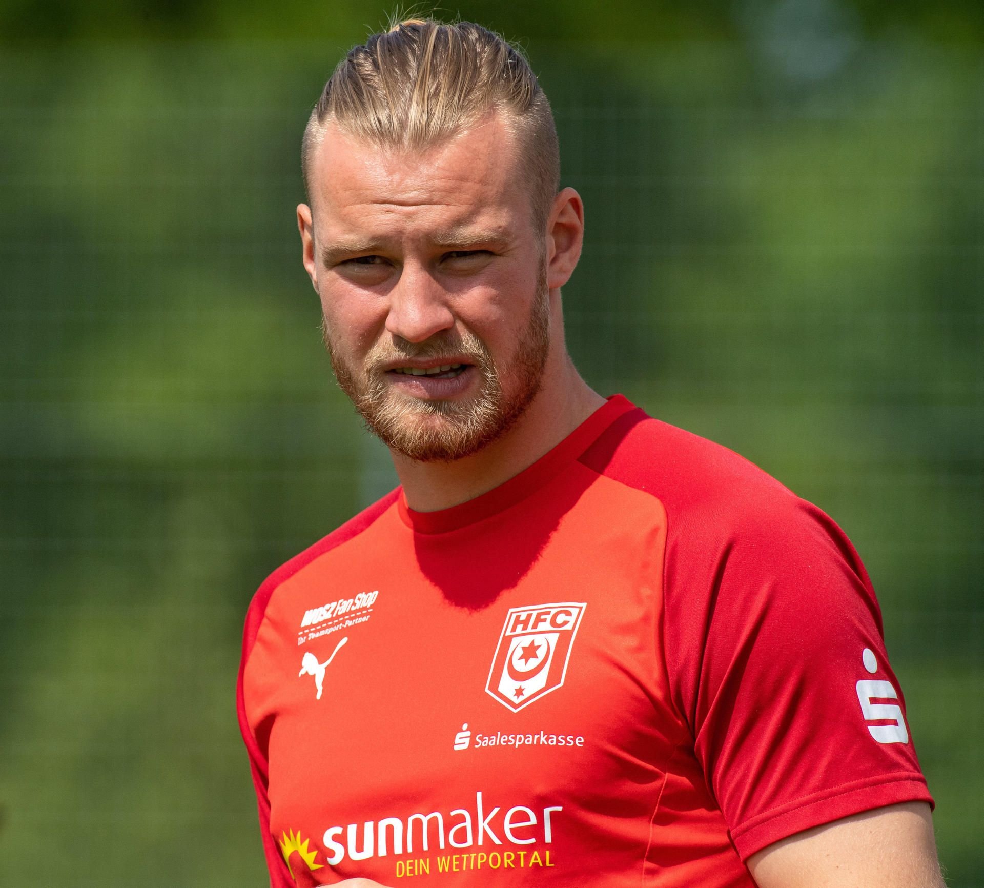 Sebastian Mai war Anführer beim HFC. Nun ist er Kapitän von Dynamo Dresden.
