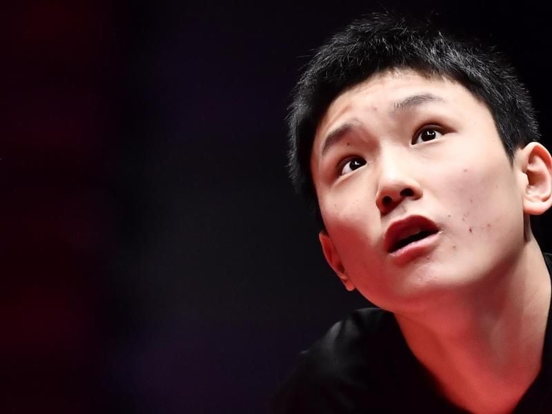 Siegreich beim World-Tour-Finale: Tomokazu Harimoto. Foto: Jonas Ekstromer/TT News Agency/AP