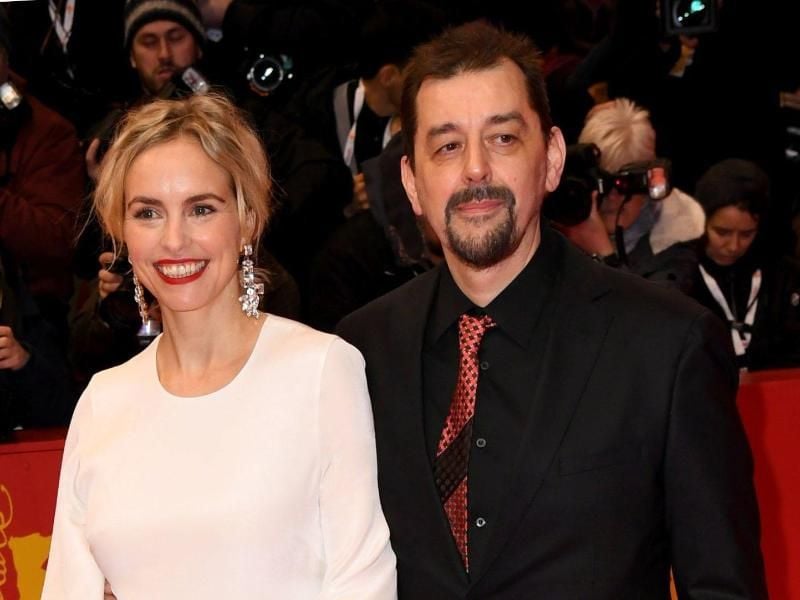 Die Schauspielerin Nina Hoss brachte im Februar ihren Mann, den Musikproduzenten Alex Silva mit zur Berlinale. Foto: Jörg Carstensen/dpa