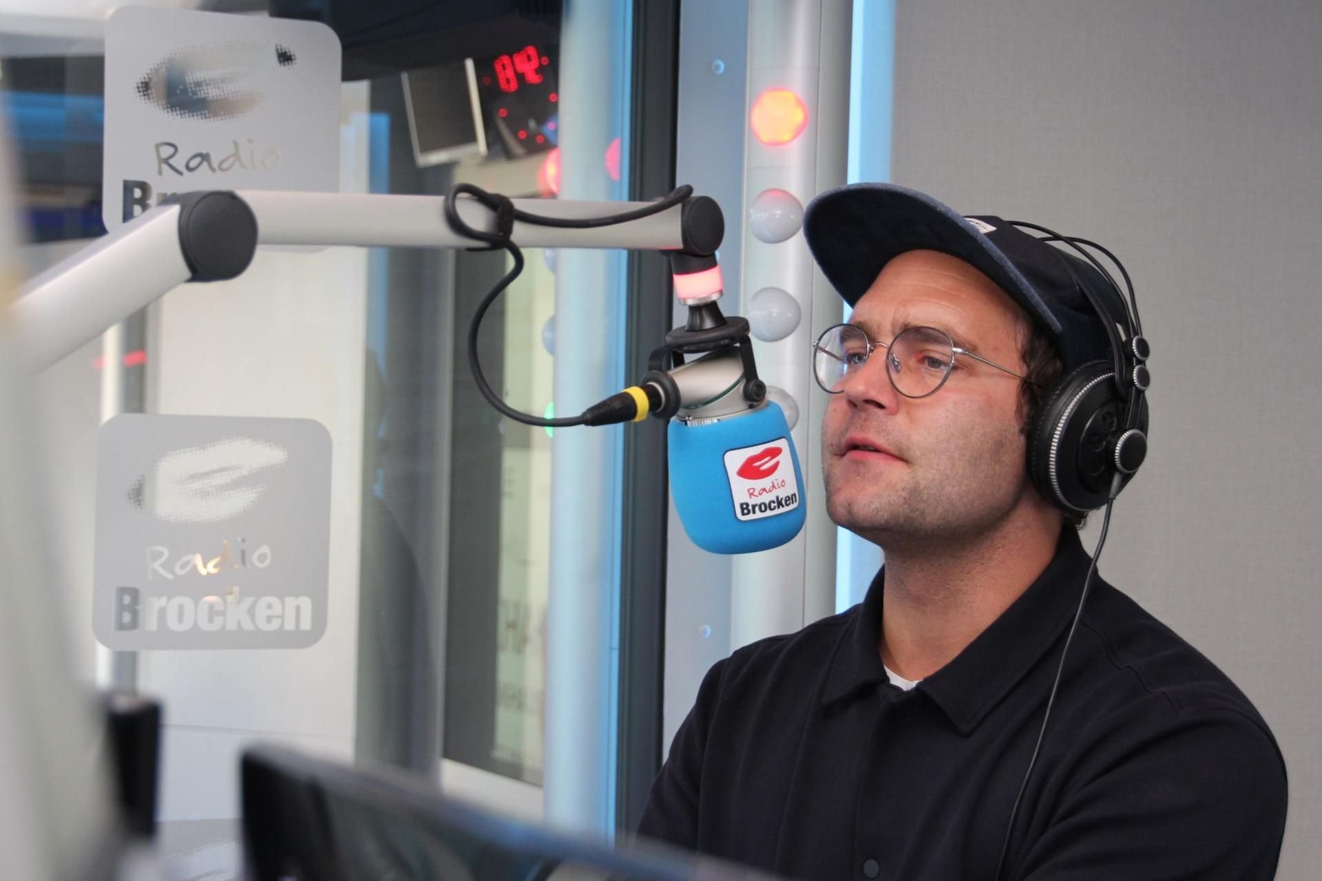 Sänger Bosse beim Radio Brocken "Promi Spezial".