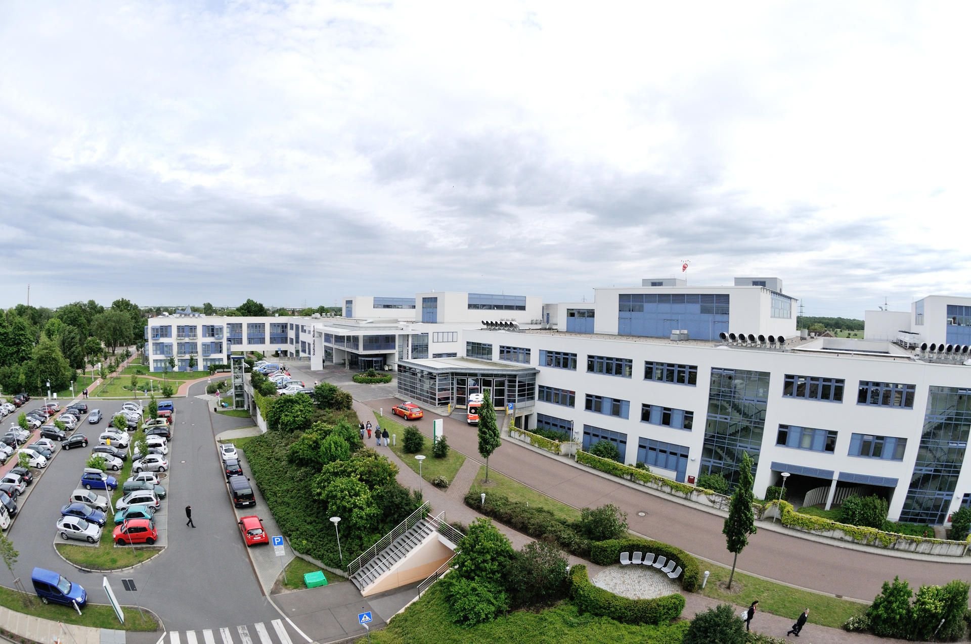 Das städtische Klinikum in Dessau