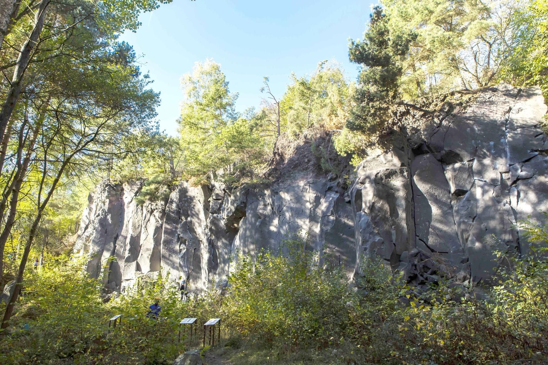 Das Steinbruchgebiet bei Kottenheim