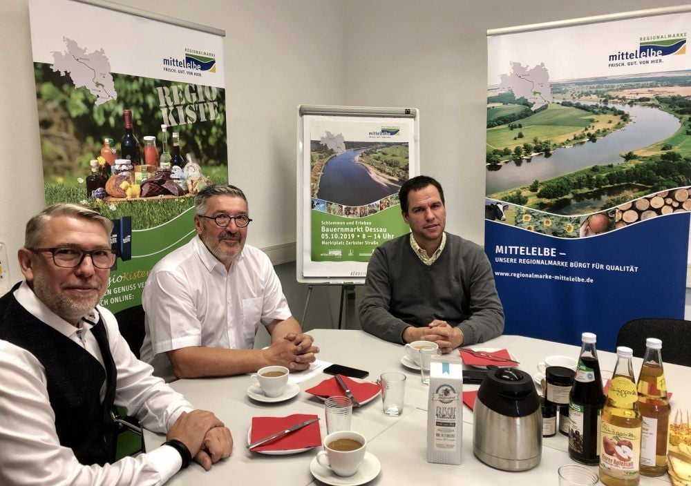 Die Partner der Regionalmarke (v.l.): Thomas Wolffgang, Harald Wetzel, Stefan Wallwitz