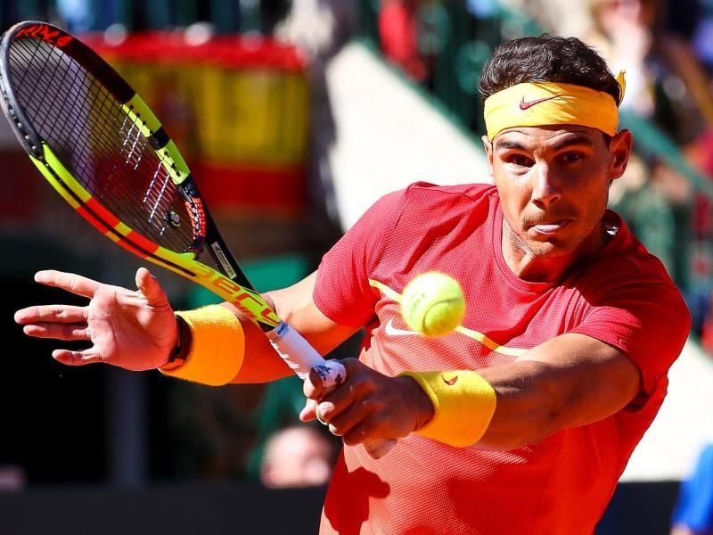 Rafael Nadal lässt beim Match gegen Alexander Zverev keinen Zweifel an seiner Überlegenheit aufkommen. Foto: Jose M. Fernandez de Velasco