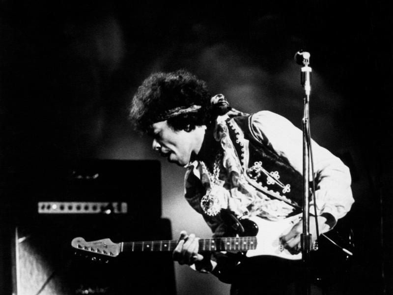 Jimi Hendrix beim Monterey Pop Festival 1967. Foto: Bruce Fleming/Heritage Auctions