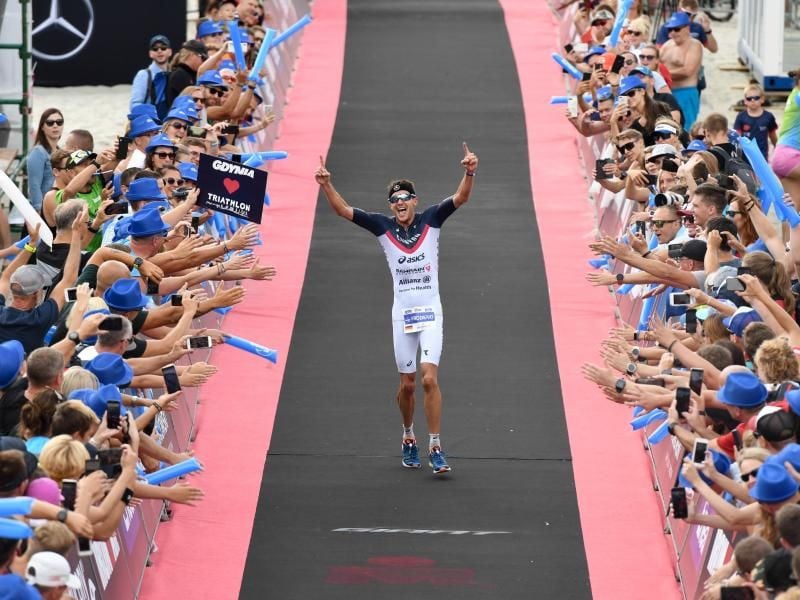 Siegte in Polen: Triathlon-Ass Jan Frodeno. Foto: Jan Dzban/PAP