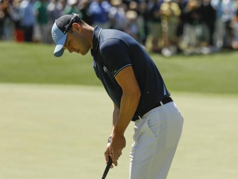 Martin Kaymer benötigte eine 74-Runde auf dem Kurs in Augusta. Foto: Charlie Riedel/AP