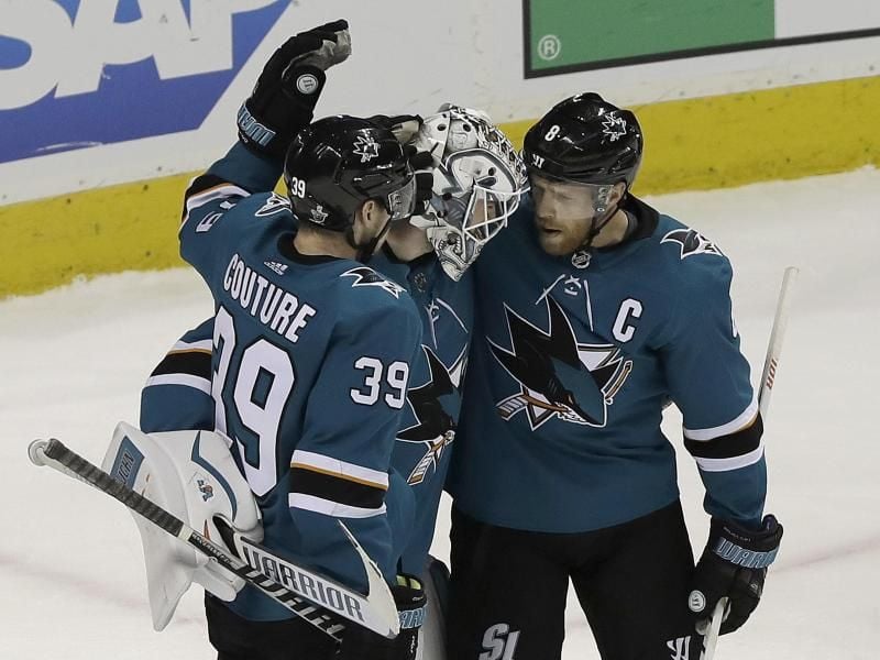 Die San Jose Sharks haben in der Western Conference St. Louis besiegt. Foto: Jeff Chiu/AP