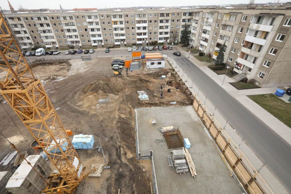 Bevor der Neubau in der Flössergasse entstehen kann, hatten bis vergangenen Freitag Archäologen und Grabungshelfer das Kommando.