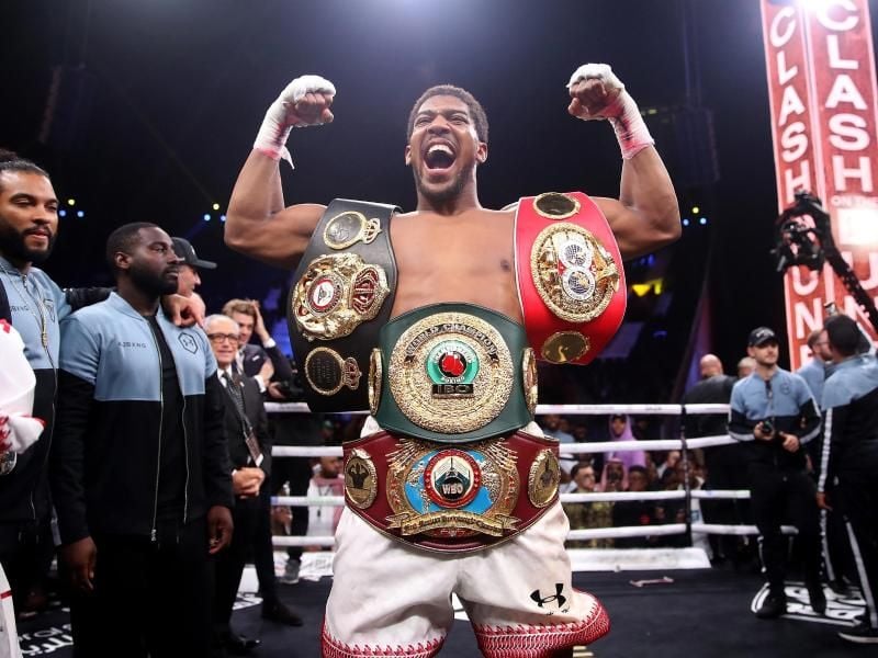 Weltmeister Anthony Joshua steigt wieder in den Boxring. Foto: Nick Potts/PA Wire/dpa