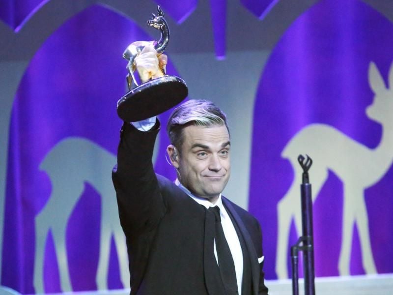 Vor drei Jahren bekam Robbie Williams bereits einen Entertainment-Bambi. Foto: Michael Kappeler