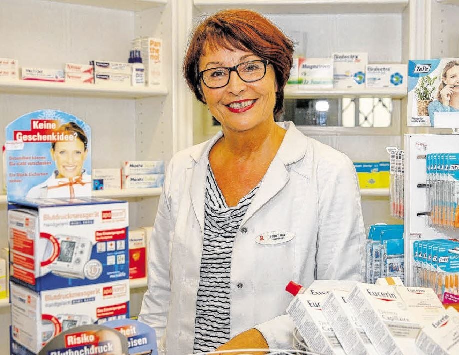 Gudrun Enke gründete vor 25 Jahren die Schloss-Apotheke in der Großen Kalandstraße.