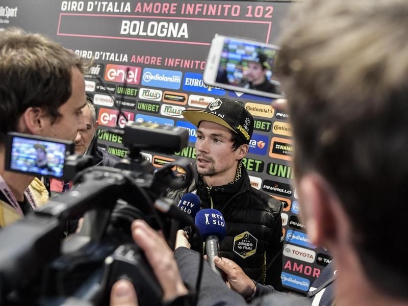 Siegesanwärter auf den Giro-Gesamtsieg 2019: Primoz Roglic. Foto: Marco Alpozzi/Lapresse/Lapresse via ZUMA Press