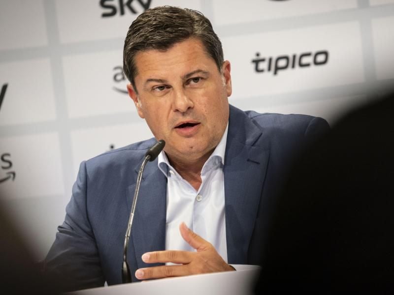 Lobt vorab den „breitgefächerten Dialog über Grundsatzthemen des deutschen Profifußballs”: Christian Seifert, DFL-Geschäftsführer. Foto: Frank Rumpenhorst/dpa