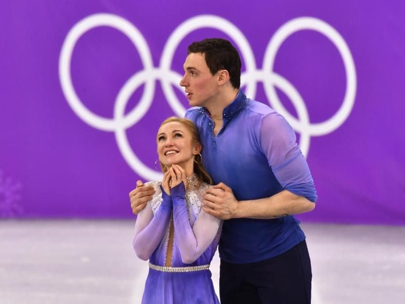 Aljona Savchenko und Bruno Massot zeigten eine beeindruckende Kür und gewannen Gold. Foto: Peter Kneffel
