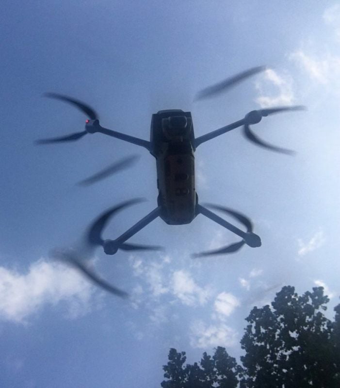 Kein neues Hollywood-Flugmonster, sondern Drohne im Anflug