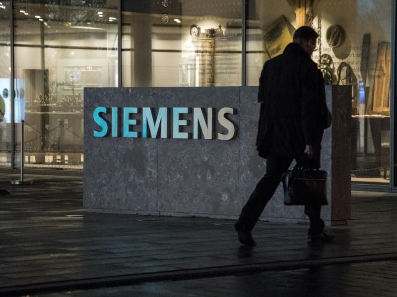 Das Logo von Siemens. Foto: Amelie Geiger/Archiv