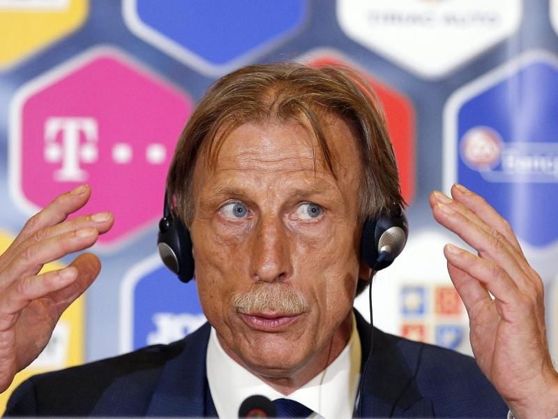 Steht kurz vor dem Aus als rumänischer Nationaltrainer: Christoph Daum. Foto: Robert Ghement
