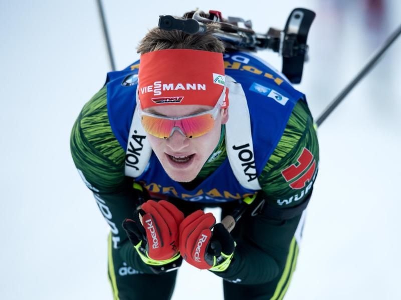 Verpasste beim Massenstart in Antholz nur knapp das Podium: Benedikt Doll. Foto: Sven Hoppe