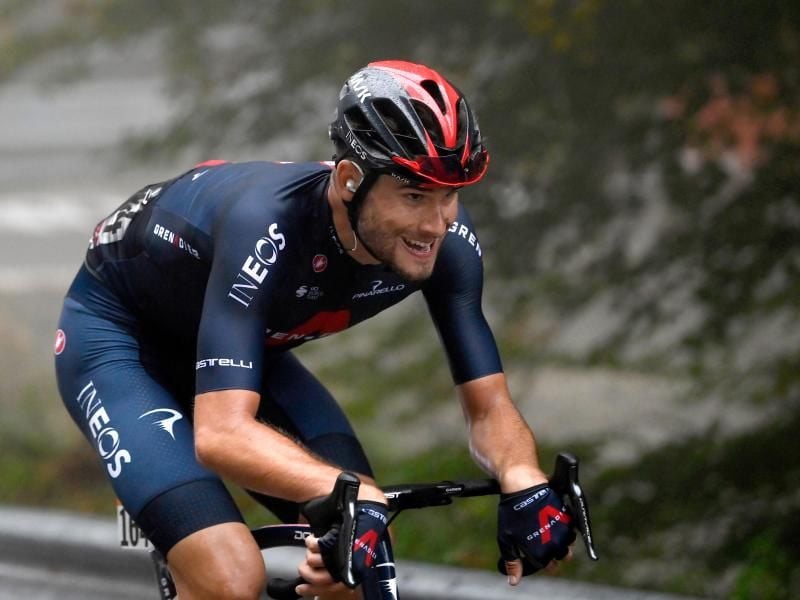Filippo Ganna gewann beim diesjährigen Giro d’Italia seine zweite Etappe. Foto: Fabio Ferrari/LaPresse/AP/dpa