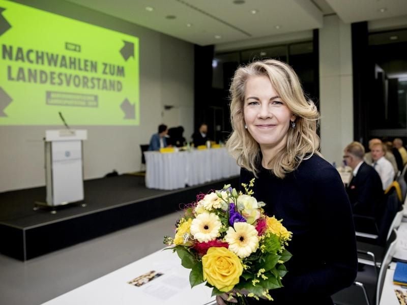 Linda Teuteberg, neue Landesvorsitzende der FDP Brandenburg und FDP-Generalsekretärin. Foto: Christoph Soeder/dpa