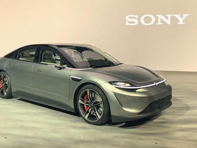 Auf der Technikmesse CES zeigte Sony den Prototypen eines autonomen Elektrofahrzeugs. Foto: -/kyodo/dpa