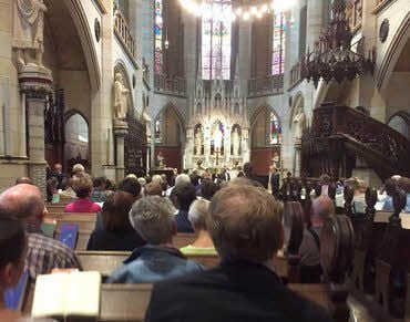 Der Abendmahlgottesdient in der Schlosskirche Wittenberg.