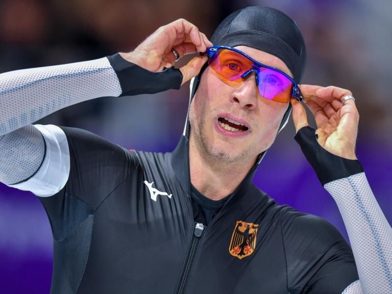 Aktivensprecher der deutschen Eisschnellläufer: Moritz Geisreiter. Foto: Peter Kneffel